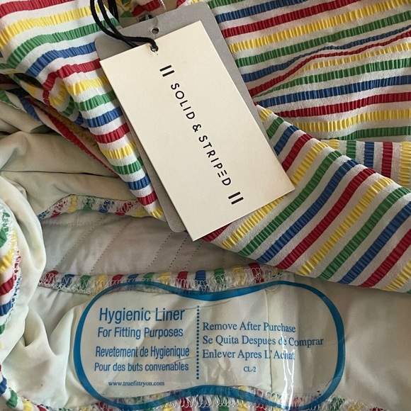 Solids and Striped- Nadine- swimsuit Sz-Lg Multicolored- New w/tags & liner - Picture 9 of 12